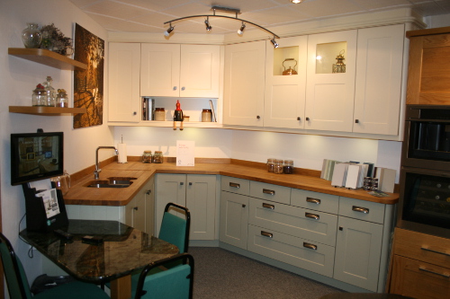 A Kitchen With Solid-Oak Worktops
