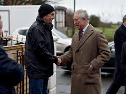 Barry Thanks HRH Prince Charles Prince of Wales