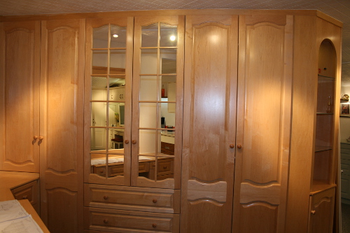 Bedroom With Solid Maple Doors