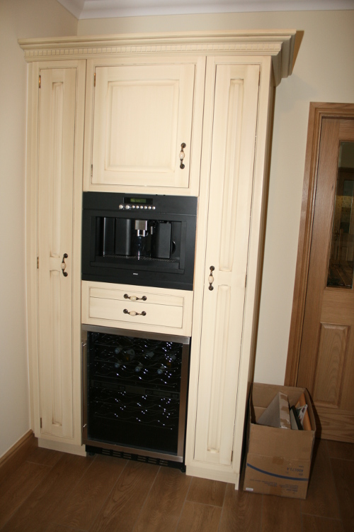 Built In Wine Cooler And Auto Coffee Machine