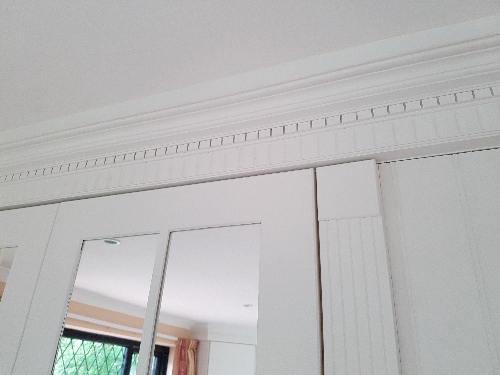 Fluted And Castillated Ceiling Cornice