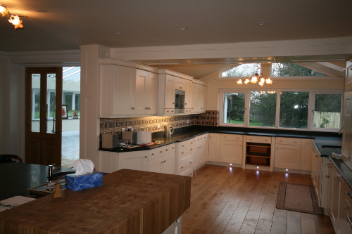 Kitchen With LED Plinth Lighting