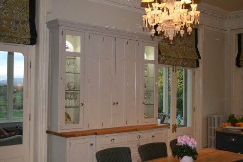 Large Dresser With Glass Doors