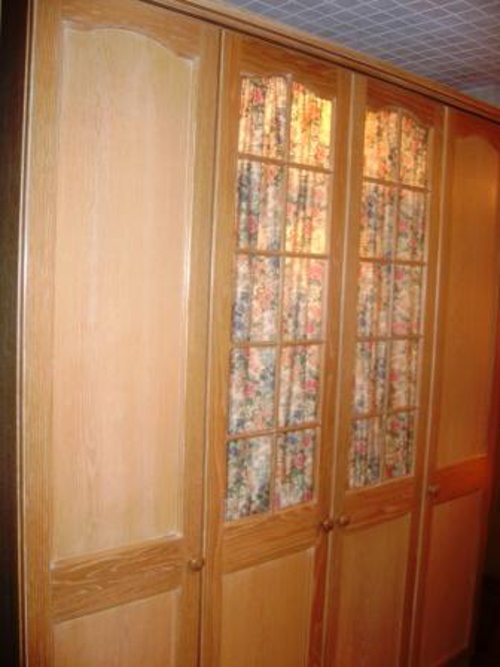 Limed Oak Bedroom Glass Doors And Curtains