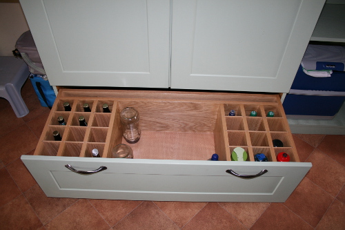 Pan Drawer With Bottle Rack