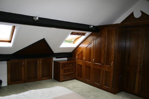 Robes Fitted To Vaulted Ceiling