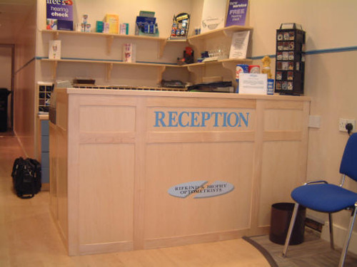 Sign Written Reception Desk