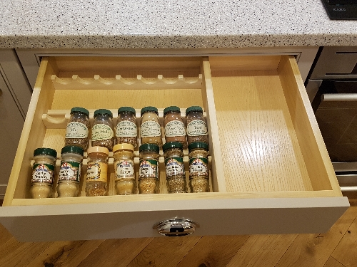 Solid Wood Spice Drawer