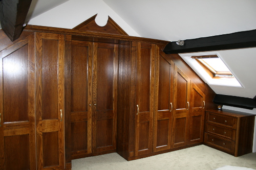 Traditional Bedroom With Dark Oak Doors
