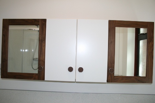 Vanity Wall Units With Mirrored Doors
