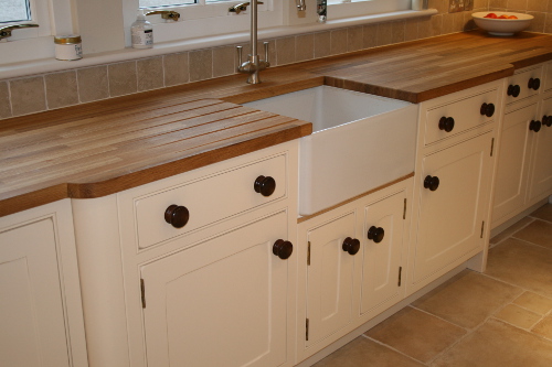 Belfast Sink With Solid Oak Worktops