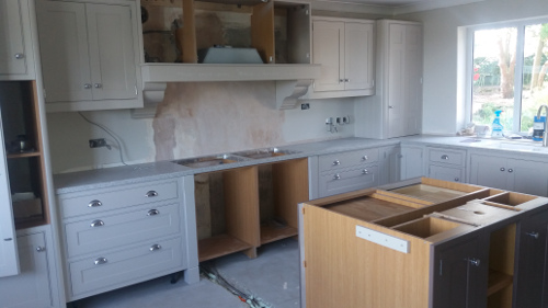 Bespoke Kitchen Mid-Installation