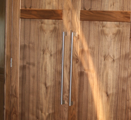 Close Up Of Walnut Doors