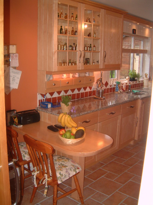 Galley Kitchen In Maple