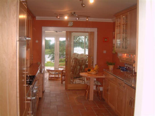 Galley Kitchen With Views