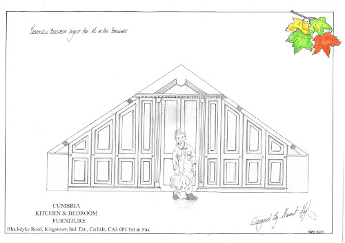 Hand Drawn Bedroom Perspective Hand Drawn Bedroom Perspective