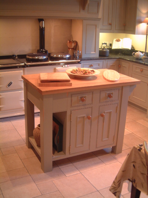 Island Table With Oak Top