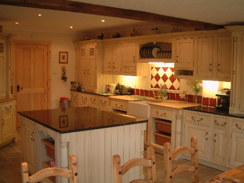 Kitchen with Raised Panel Doors Haydon Bridge Near Hexham