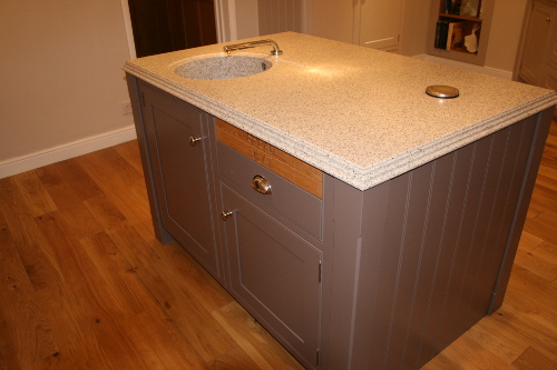 London Clay Island And Aspen Pepper Worktop