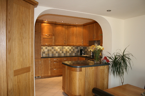 Matt Lacquer On Natural Oak Kitchen