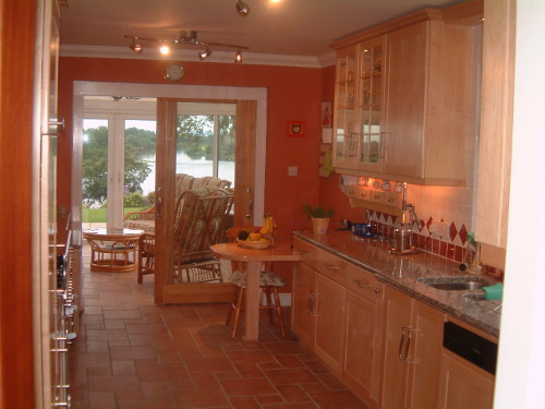 Modern Maple Shaker Galley Kitchen