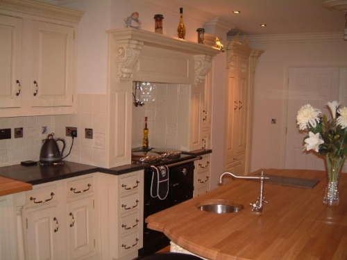 Overmantle Above AGA With Large Corbels