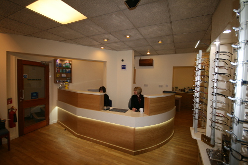 Reception Desk With Integral LED Lighting