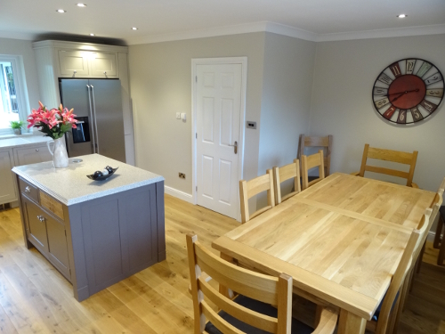 Solid Oak Table And Chairs