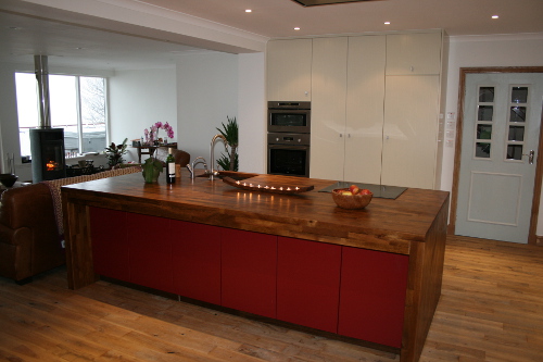 Solid Walnut Worktops 120mm Thick