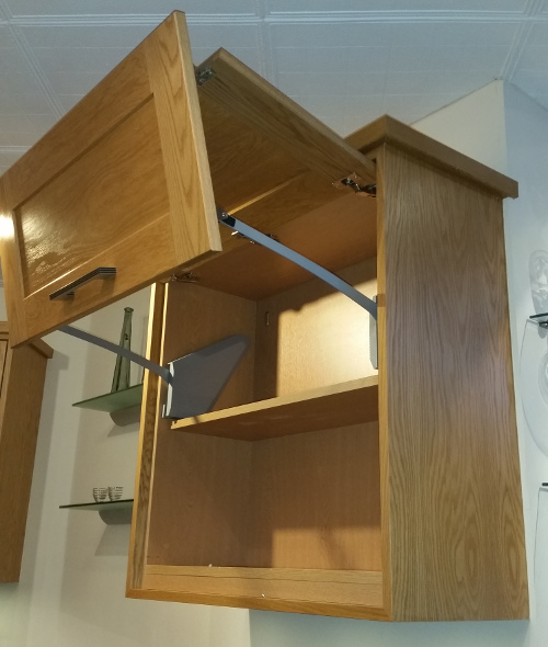 Modern Kitchen Wall Cupboard With Bi-Folding Door